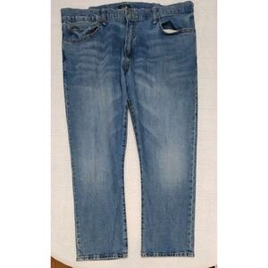 Polo Ralph Lauren Mens Sz 40x30 The Hampton Relaxed Straight Blue Denim Jeans